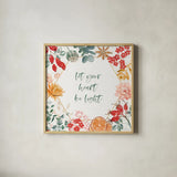 Festive Season IV by Beth Grove. Shown in a natural wood glass frame for a timeless modern aesthetic. Available as an archival giclee rolled canvas, fine art paper, or poster print. SKU 72313a.
