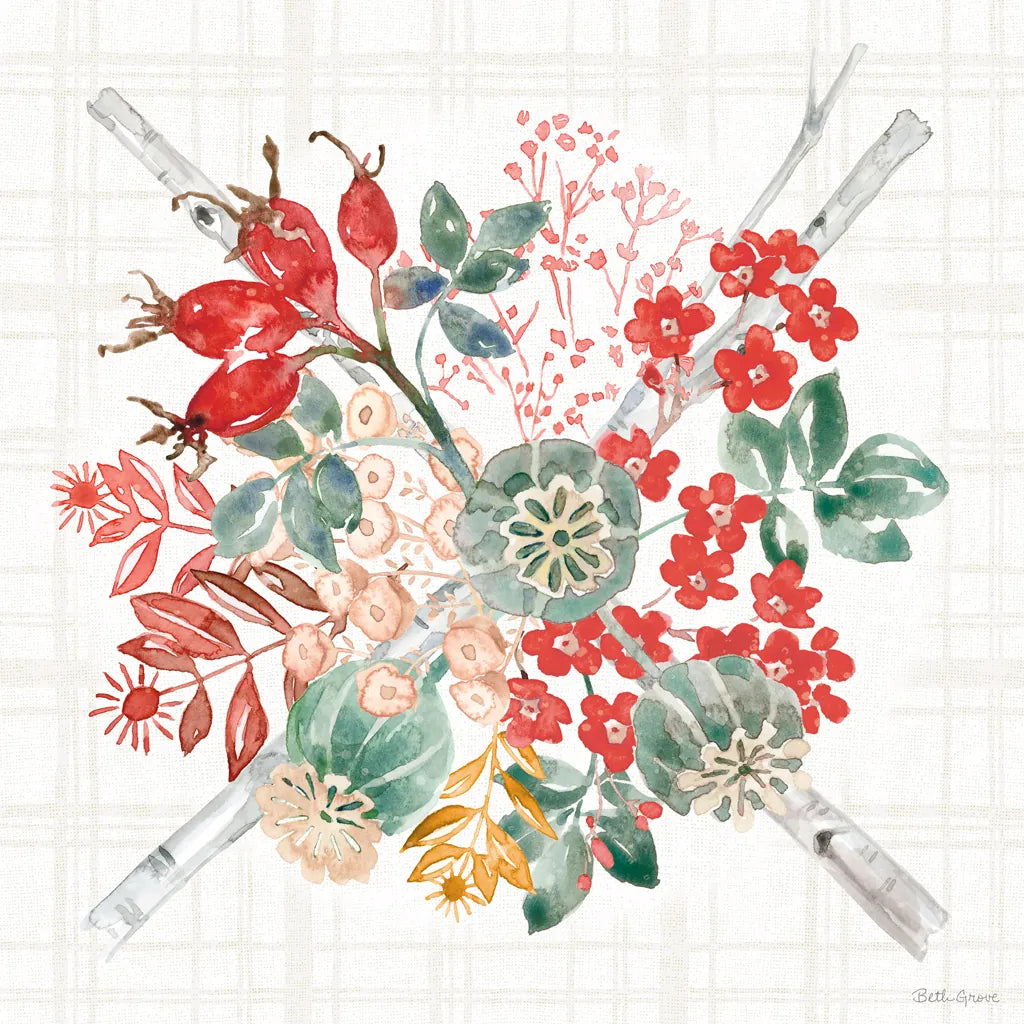Festive Season VI by Beth Grove. SKU 72315a. Archival Giclee Fine art print for wall decor.
