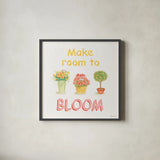 Flea Market Flowers VI by Beth Grove. Shown in a sleek black glass frame for a contemporary gallery look. Available as an archival giclee rolled canvas, fine art paper, or poster print. SKU 98895a.