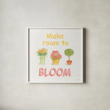 Flea Market Flowers VI by Beth Grove. Shown in a crisp white glass frame for a clean and minimalist style. Available as an archival giclee rolled canvas, fine art paper, or poster print. SKU 98895a.