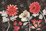 Flora Toile I Dark by Beth Grove. SKU 92948i. Archival Giclee Fine art print for wall decor.