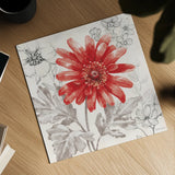 Flora Toile IV by Beth Grove. Shown as a detailed flat fine art print, highlighting archival giclee quality. Available as an archival giclee rolled canvas, fine art paper, or poster print. SKU 92951a.