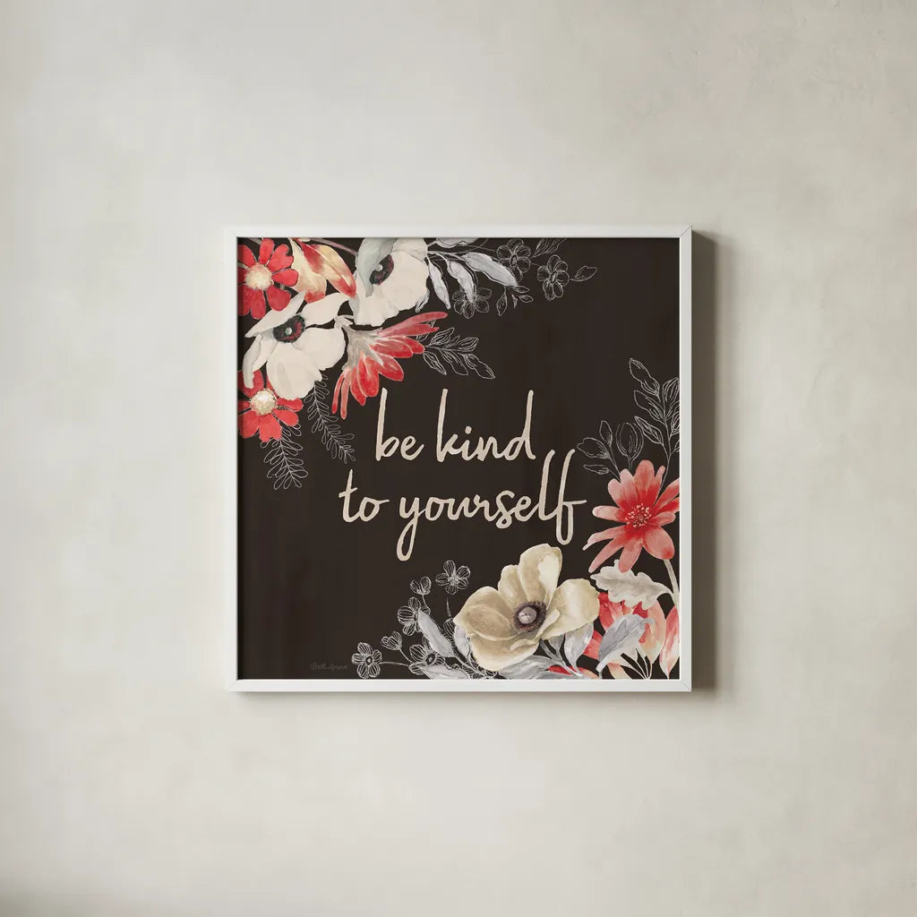 Flora Toile VI by Beth Grove. Shown in a crisp white glass frame for a clean and minimalist style. Available as an archival giclee rolled canvas, fine art paper, or poster print. SKU 92953a.