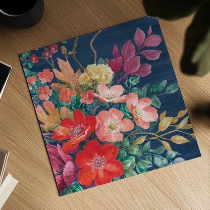 Floral Drama VI by Beth Grove. Shown as a detailed flat fine art print, highlighting archival giclee quality. Available as an archival giclee rolled canvas, fine art paper, or poster print. SKU 80331a.