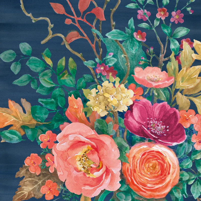 Floral Drama VII by Beth Grove. SKU 80332a. Archival Giclee Fine art print for wall decor.