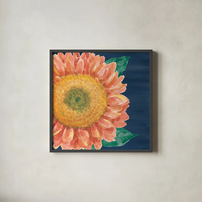 Floral Drama VIII by Beth Grove. Shown in a sleek black glass frame for a contemporary gallery look. Available as an archival giclee rolled canvas, fine art paper, or poster print. SKU 80333a.