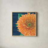 Floral Drama XI by Beth Grove. Shown in a natural wood glass frame for a timeless modern aesthetic. Available as an archival giclee rolled canvas, fine art paper, or poster print. SKU 80336a.