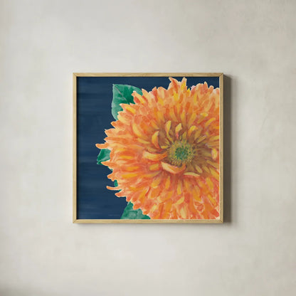 Floral Drama XI by Beth Grove. Shown in a natural wood glass frame for a timeless modern aesthetic. Available as an archival giclee rolled canvas, fine art paper, or poster print. SKU 80336a.