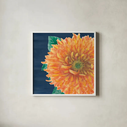 Floral Drama XI by Beth Grove. Shown in a crisp white glass frame for a clean and minimalist style. Available as an archival giclee rolled canvas, fine art paper, or poster print. SKU 80336a.