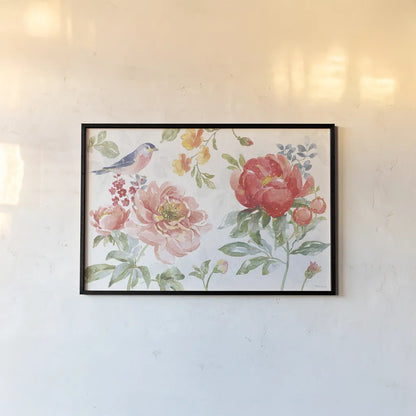 Floral Focus I by Beth Grove. shown as a paper print in a black flame. Available as a archival giclee rolled canvas, fine art paper, or poster print. SKU 62322i.