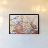 Floral Focus II by Beth Grove. shown as a paper print in a black flame. Available as a archival giclee rolled canvas, fine art paper, or poster print. SKU 62323i.
