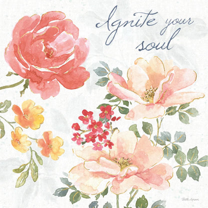 Floral Focus III by Beth Grove. SKU 62324a. Archival Giclee Fine art print for wall decor.