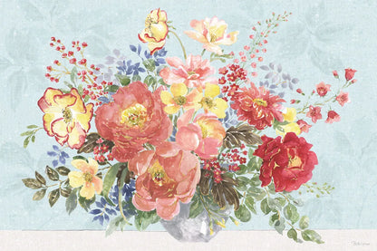 Floral Focus V Blue by Beth Grove. SKU 62335i. Archival Giclee Fine art print for wall decor.