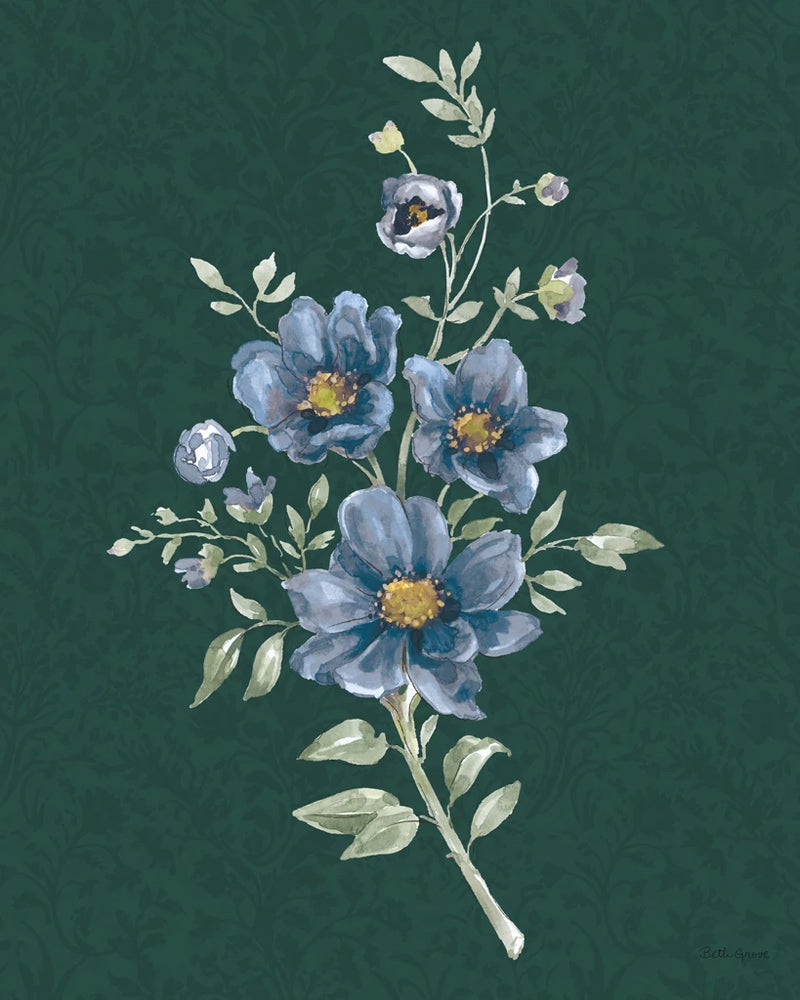 Floral Solitude II Dark by Beth Grove