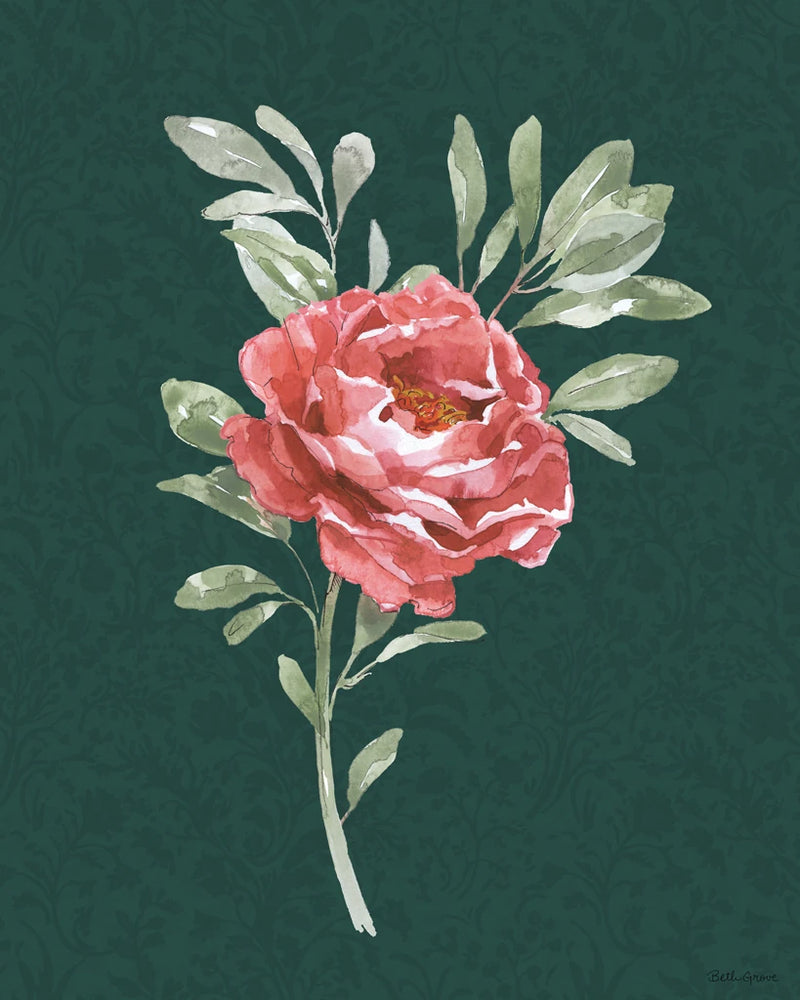 Floral Solitude VI Dark by Beth Grove
