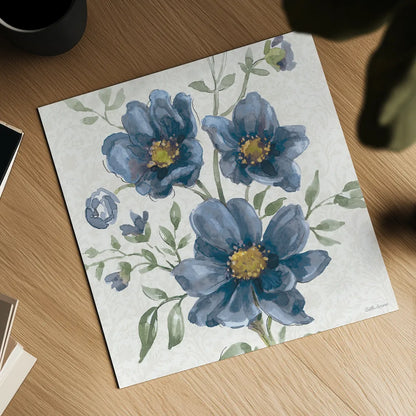 Floral Solitude VIII by Beth Grove. Shown as a detailed flat fine art print, highlighting archival giclee quality. Available as an archival giclee rolled canvas, fine art paper, or poster print. SKU 67784a.