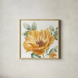 Floral Solitude XI by Beth Grove. Shown in a natural wood glass frame for a timeless modern aesthetic. Available as an archival giclee rolled canvas, fine art paper, or poster print. SKU 67787a.