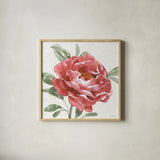Floral Solitude XII by Beth Grove. Shown in a natural wood glass frame for a timeless modern aesthetic. Available as an archival giclee rolled canvas, fine art paper, or poster print. SKU 67788a.