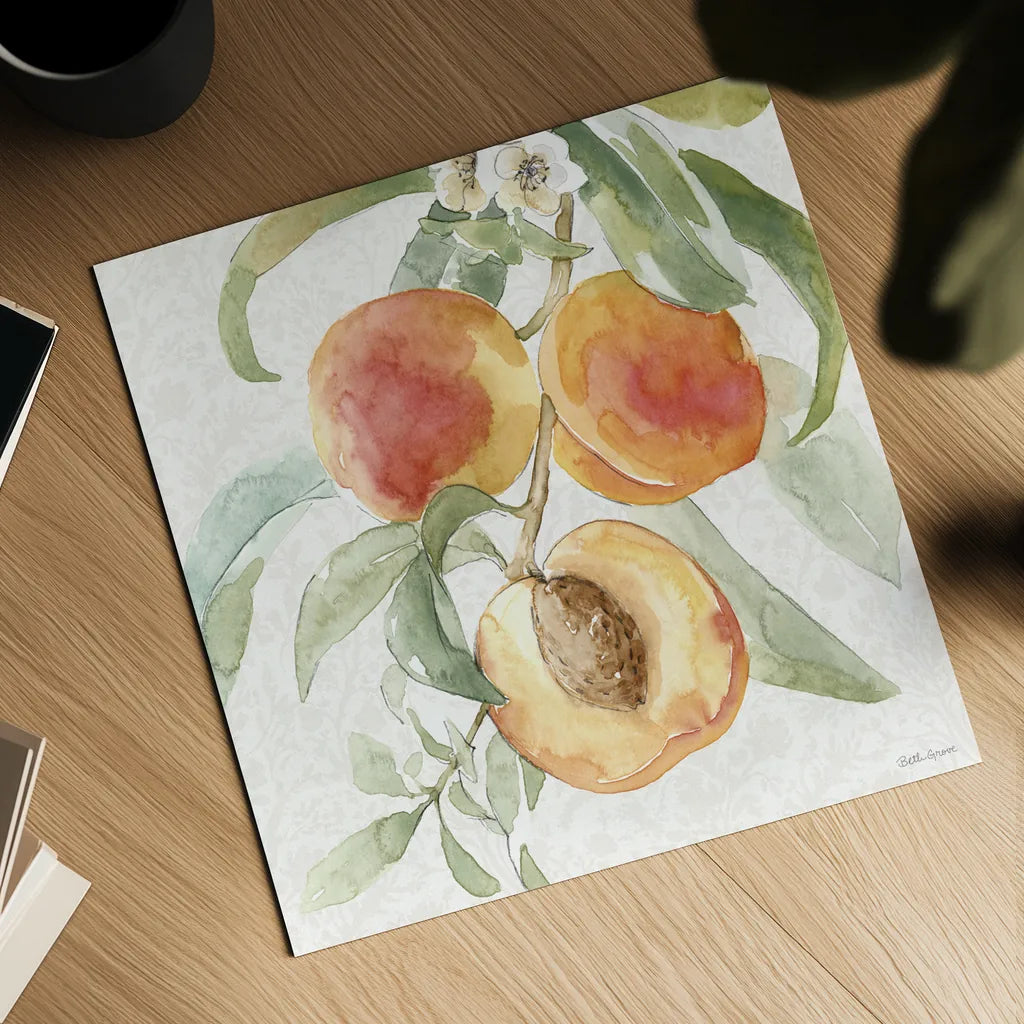 Floral Solitude XIII by Beth Grove. Shown as a detailed flat fine art print, highlighting archival giclee quality. Available as an archival giclee rolled canvas, fine art paper, or poster print. SKU 67789a.