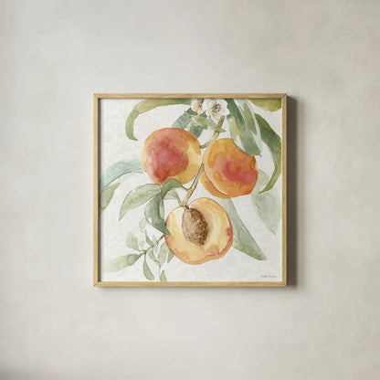 Floral Solitude XIII by Beth Grove. Shown in a natural wood glass frame for a timeless modern aesthetic. Available as an archival giclee rolled canvas, fine art paper, or poster print. SKU 67789a.