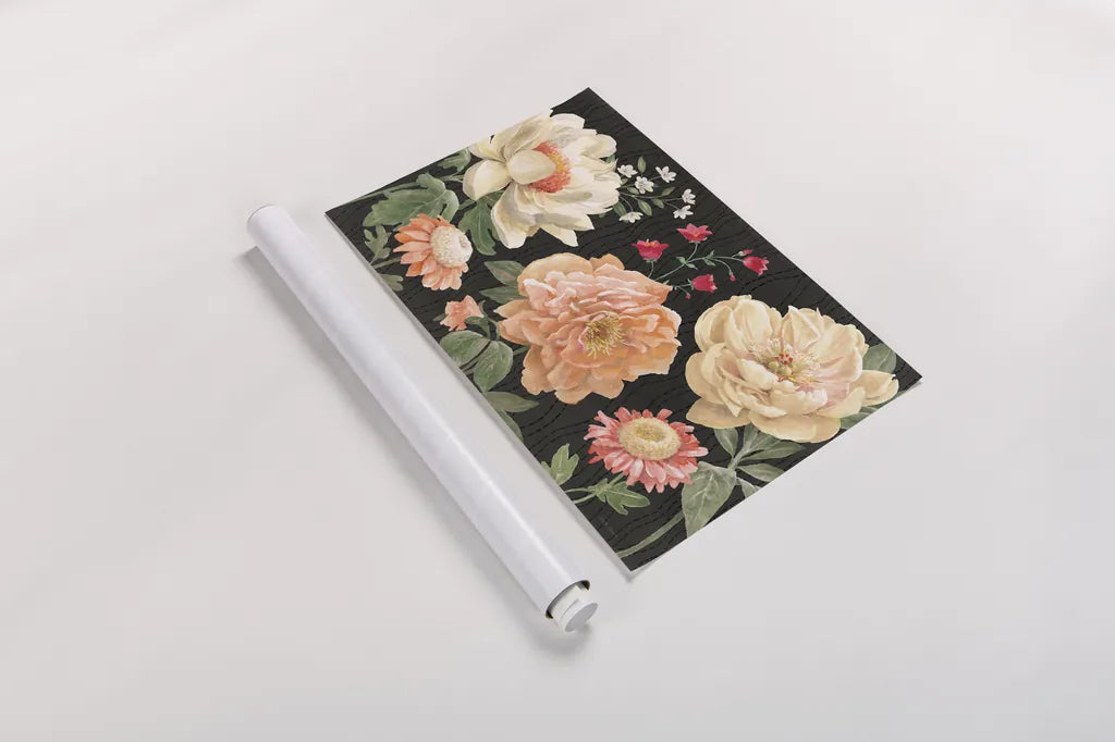 Flower Show I by Beth Grove. shown as a rolled paper print. Available as archival giclee rolled canvas, fine art paper, or poster print. SKU 87006i.