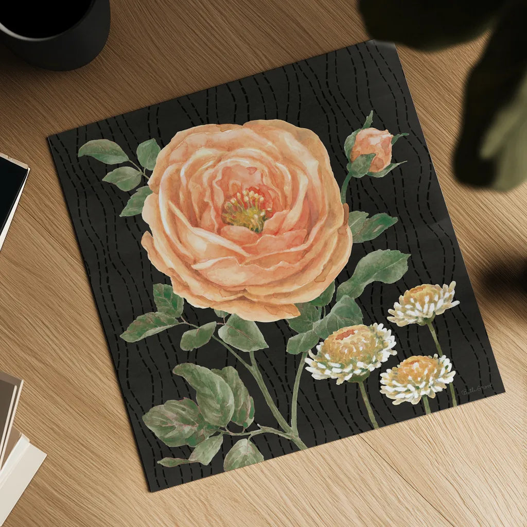 Flower Show II by Beth Grove. Shown as a detailed flat fine art print, highlighting archival giclee quality. Available as an archival giclee rolled canvas, fine art paper, or poster print. SKU 87007a.