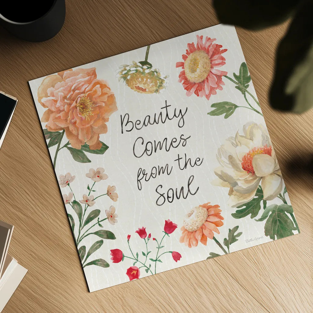 Flower Show IX by Beth Grove. Shown as a detailed flat fine art print, highlighting archival giclee quality. Available as an archival giclee rolled canvas, fine art paper, or poster print. SKU 87014a.