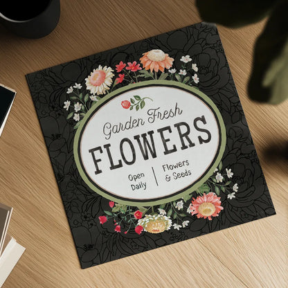 Flower Show VI by Beth Grove. Shown as a detailed flat fine art print, highlighting archival giclee quality. Available as an archival giclee rolled canvas, fine art paper, or poster print. SKU 87011a.