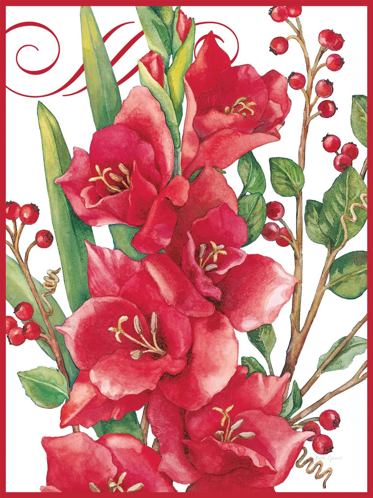 Flowers and Berries Gladiolas by Beth Grove