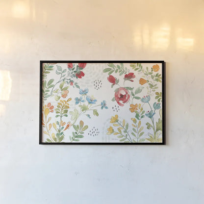 Fluid Petals I by Beth Grove. shown as a paper print in a black flame. Available as a archival giclee rolled canvas, fine art paper, or poster print. SKU 89728i.