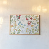 Fluid Petals I by Beth Grove. shown as a paper print in a natural frame. Available as a archival giclee rolled canvas, fine art paper, or poster print. SKU 89728i.