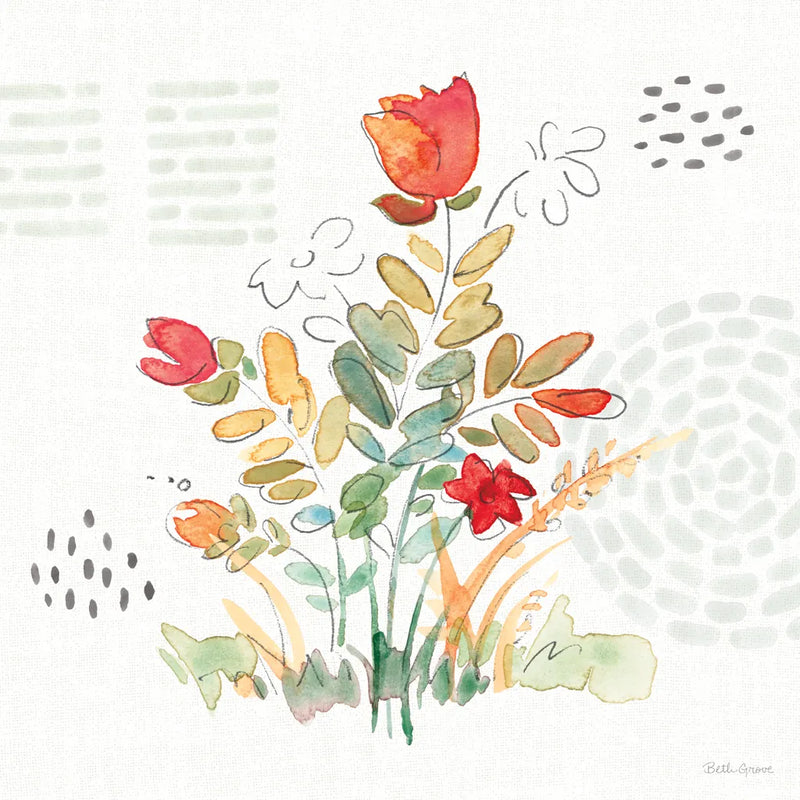 Fluid Petals III by Beth Grove. SKU 89730a. Archival Giclee Fine art print for wall decor.