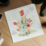 Fluid Petals III by Beth Grove. Shown as a detailed flat fine art print, highlighting archival giclee quality. Available as an archival giclee rolled canvas, fine art paper, or poster print. SKU 89730a.