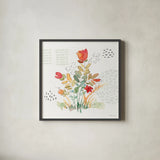 Fluid Petals III by Beth Grove. Shown in a sleek black glass frame for a contemporary gallery look. Available as an archival giclee rolled canvas, fine art paper, or poster print. SKU 89730a.