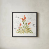 Fluid Petals IV by Beth Grove. Shown in a sleek black glass frame for a contemporary gallery look. Available as an archival giclee rolled canvas, fine art paper, or poster print. SKU 89731a.