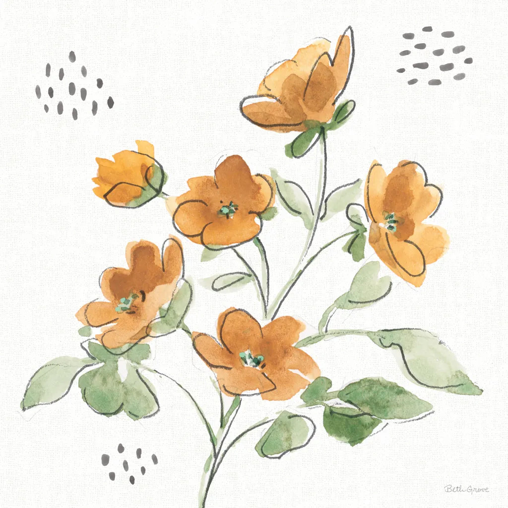 Fluid Petals IX by Beth Grove. SKU 89736a. Archival Giclee Fine art print for wall decor.