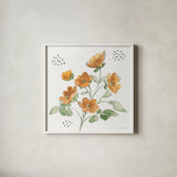 Fluid Petals IX by Beth Grove. Shown in a crisp white glass frame for a clean and minimalist style. Available as an archival giclee rolled canvas, fine art paper, or poster print. SKU 89736a.