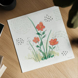 Fluid Petals V by Beth Grove. Shown as a detailed flat fine art print, highlighting archival giclee quality. Available as an archival giclee rolled canvas, fine art paper, or poster print. SKU 89732a.
