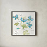 Fluid Petals VIII by Beth Grove. Shown in a sleek black glass frame for a contemporary gallery look. Available as an archival giclee rolled canvas, fine art paper, or poster print. SKU 89735a.