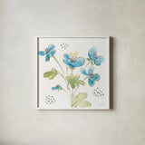Fluid Petals VIII by Beth Grove. Shown in a crisp white glass frame for a clean and minimalist style. Available as an archival giclee rolled canvas, fine art paper, or poster print. SKU 89735a.