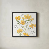 Fluid Petals X by Beth Grove. Shown in a sleek black glass frame for a contemporary gallery look. Available as an archival giclee rolled canvas, fine art paper, or poster print. SKU 89737a.