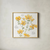 Fluid Petals X by Beth Grove. Shown in a natural wood glass frame for a timeless modern aesthetic. Available as an archival giclee rolled canvas, fine art paper, or poster print. SKU 89737a.