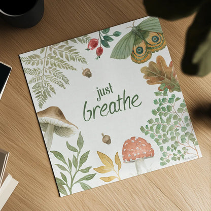 Forest Finds V by Beth Grove. Shown as a detailed flat fine art print, highlighting archival giclee quality. Available as an archival giclee rolled canvas, fine art paper, or poster print. SKU 83151a.