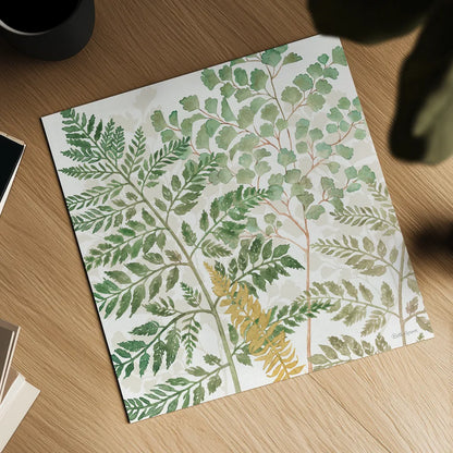 Forest Finds VI by Beth Grove. Shown as a detailed flat fine art print, highlighting archival giclee quality. Available as an archival giclee rolled canvas, fine art paper, or poster print. SKU 83152a.