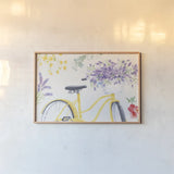 Fresh Floral I by Beth Grove. shown as a paper print in a natural frame. Available as a archival giclee rolled canvas, fine art paper, or poster print. SKU 97681i.