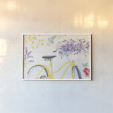 Fresh Floral I by Beth Grove. shown as a paper print in a white frame. Available as a archival giclee rolled canvas, fine art paper, or poster print. SKU 97681i.