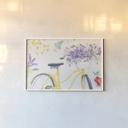 Fresh Floral I by Beth Grove. shown as a paper print in a white frame. Available as a archival giclee rolled canvas, fine art paper, or poster print. SKU 97681i.