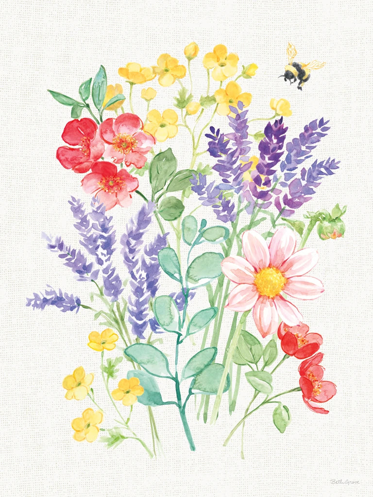 Fresh Floral II by Beth Grove