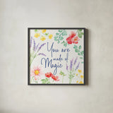 Fresh Floral IV by Beth Grove. Shown in a sleek black glass frame for a contemporary gallery look. Available as an archival giclee rolled canvas, fine art paper, or poster print. SKU 97684a.