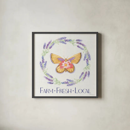 Fresh Floral IX by Beth Grove. Shown in a sleek black glass frame for a contemporary gallery look. Available as an archival giclee rolled canvas, fine art paper, or poster print. SKU 98503a.